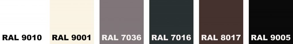 kleuren dakgoten R6 en R8