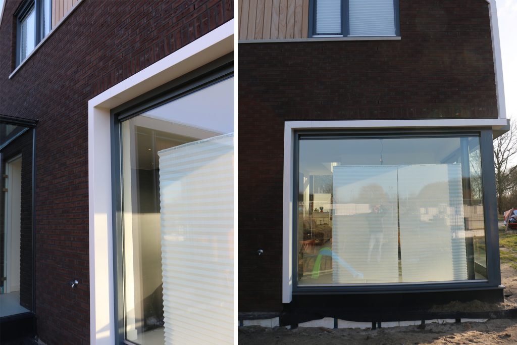 Raintec woning Rittenburg aluminium kader pui achterzijde