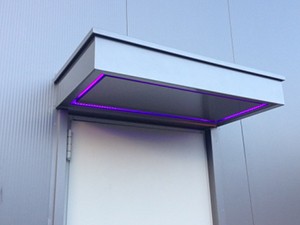 aluminium luifel met led verlichting